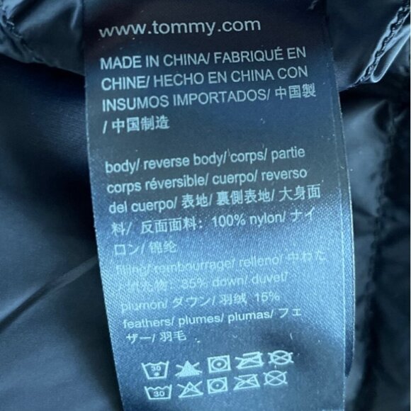 Tommy Hilfiger Men Reversible Down Puffer Vest Size L Colorblock Classic Casual - Picture 13 of 16